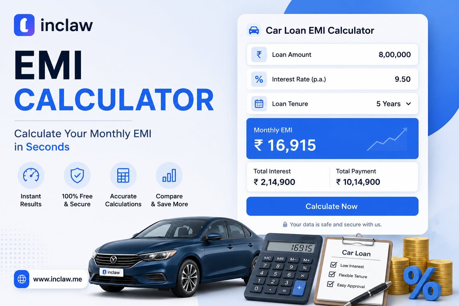 Car Loan EMI Calculator: Calculate Monthly EMI in Seconds featured image