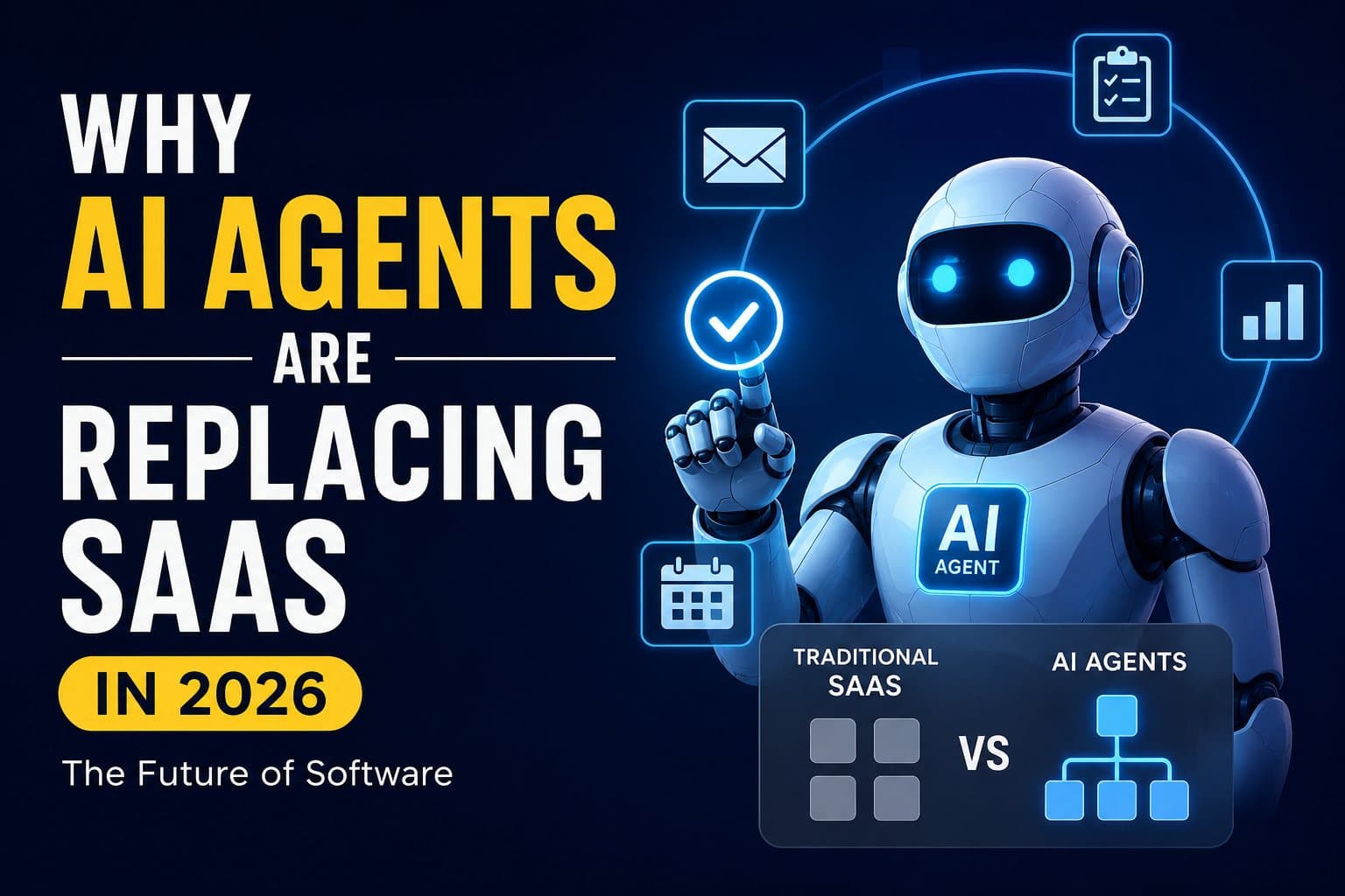 Why AI Agents Are Replacing Traditional SaaS in 2026: The Future of Software, Automation featured image